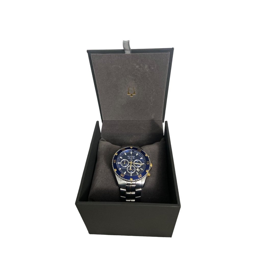 Bulova Marine Star Chronograph Stainless Steel Men's Quartz Watch 98B400
